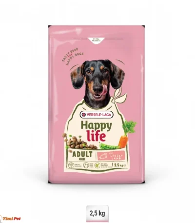 Happy Life Mini Adult Lamb hrana za male pse 2,5 kg