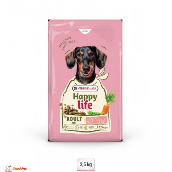 Happy Life Mini Adult Lamb hrana za male pse 2,5 kg