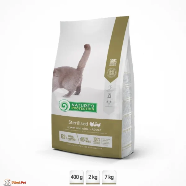 Nature's Protection hrana za sterilisane mačke 400 g, 2 kg i 7 kg