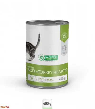 Nature's Protection Kitten Beef & Turkey Hearts konzerva sa vlažnom hranom za mačiće 400g
