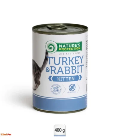 Nature's Protection Kitten Turkey & Rabbit vlažna hrana za mačiće 400g