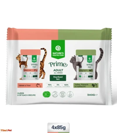 Nature's Protection Prime Sterilised Flowpack hrana za mačke 4x85g