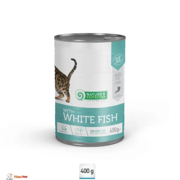 Nature's Protection Sensitive Digestion White Fish konzerva za mačke sa belom ribom 400g