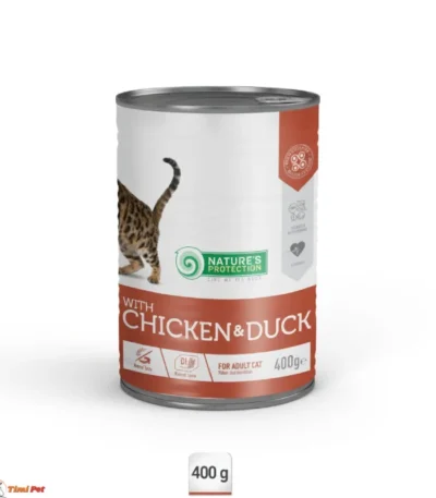 Nature's Protection Sterilised Chicken&Duck konzerva za sterilisane mačke 400g