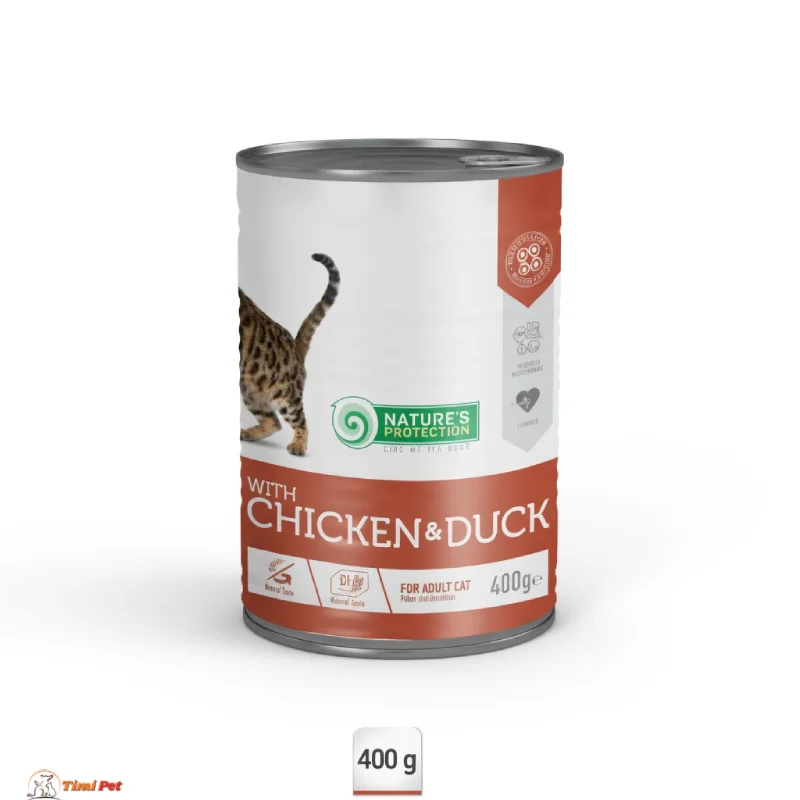 natures-protection-sterilised-chicken-duck-400g Nature's Protection Sterilised Chicken&Duck konzerva za sterilisane mačke 400g