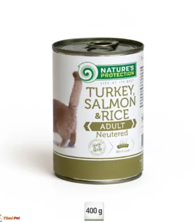 Nature's Protection Sterilised Turkey Salmon&Rice konzerva za sterilisane mačke 400g