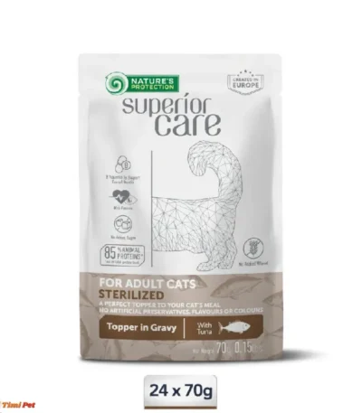 Nature's Protection Superior Care Sterilised Tuna vlažna hrana za sterilisane mačke 24x70g