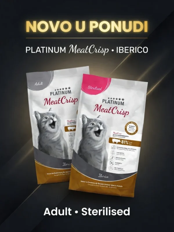 Novo u ponudi – PLATINUM MeatCrisp Iberico (Adult i Sterilised)