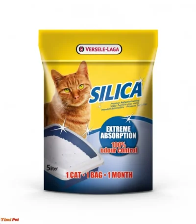 Versele Laga Silica Gel silikonski posip za mačke 5L – pakovanje sa belim i plavim granulama